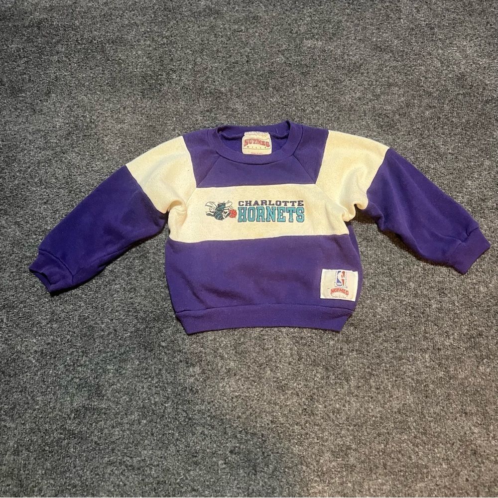 Nutmeg kids Charlotte Hornets  nba 80’s sweatshirt